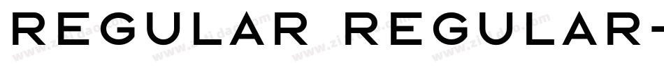 Regular Regular字体转换